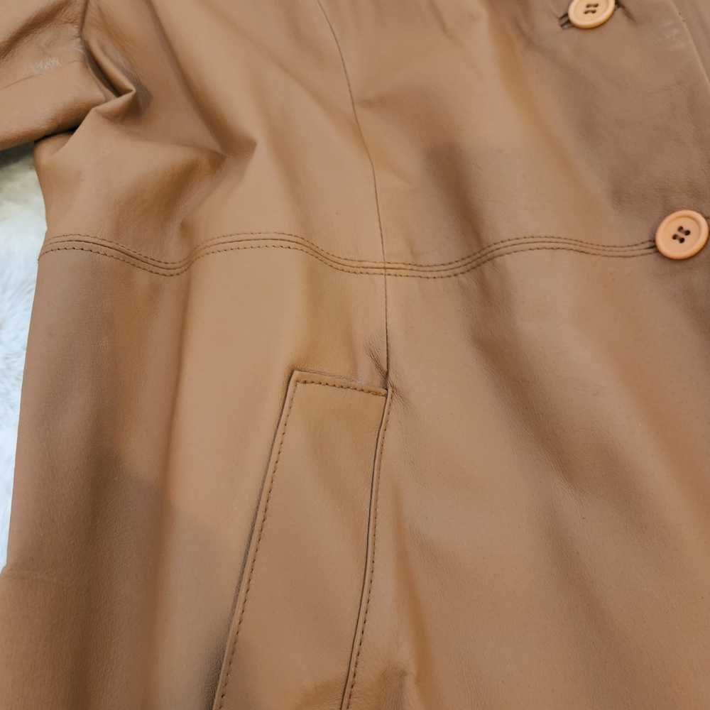 Newport News Tan Trench 48 Inch Coat In Excellent Condition. - Picture 4 of 16
